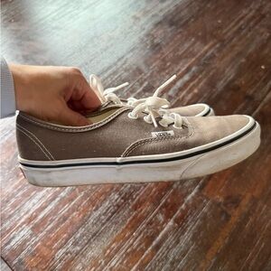 Vans Women's Beige Canvas Sneakers